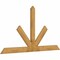 Ekena Millwork Saratoga Rough Sawn Timber Gable Bracket, Western Red Cedar, 96"W x 52"H x 2"D x 6"F, 13/12 Pitch GBW096X52X0206SAR00RWR - alternate 5